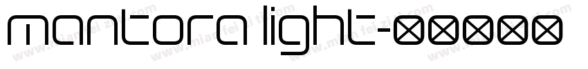 Mantora light字体转换